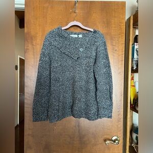 Liz Claiborne Charcoal Knit Sweater